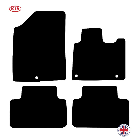 Kia Sorento Diesel Not Hybrid or PHEV 2020-2024 Car Floor Mat Set