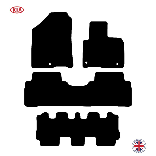 Kia Sorento 7 Seat 1 Piece Back Mat 2015-2020 Car Floor Mat Set