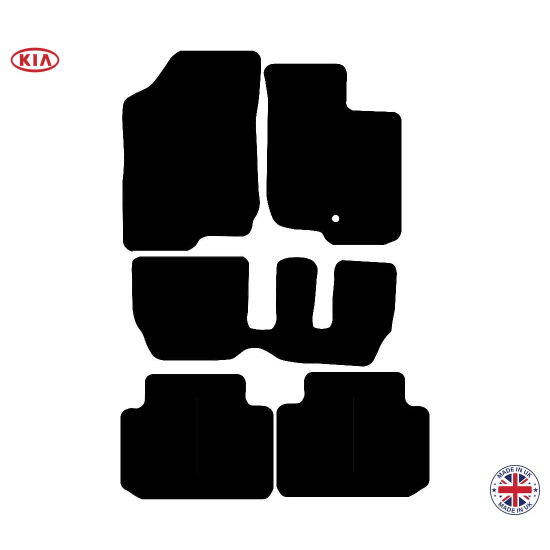 Kia Carens 7 Seater Manual 2007-2012 Car Floor Mat Set