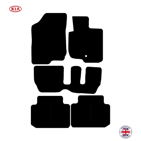 Kia Carens 7 Seater Automatic 2007-2012 Car Floor Mat Set